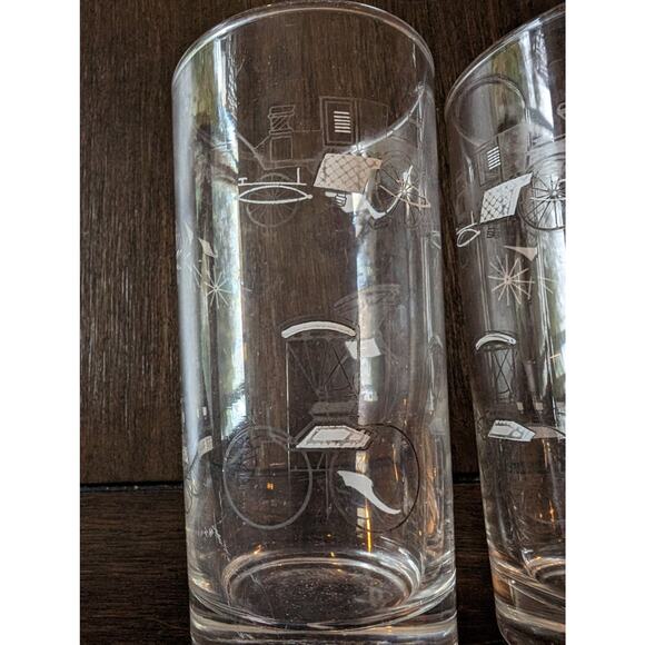 Vintage Set of 2 Old fashioned Buggy Glasses 12 Oz - Picture 6 of 8